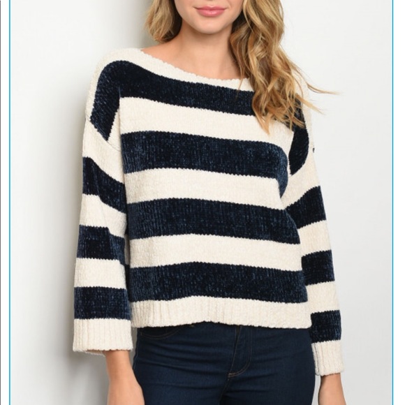 Sweaters - 1 Left 5🌟 New!! Super Soft Stripe Chenille